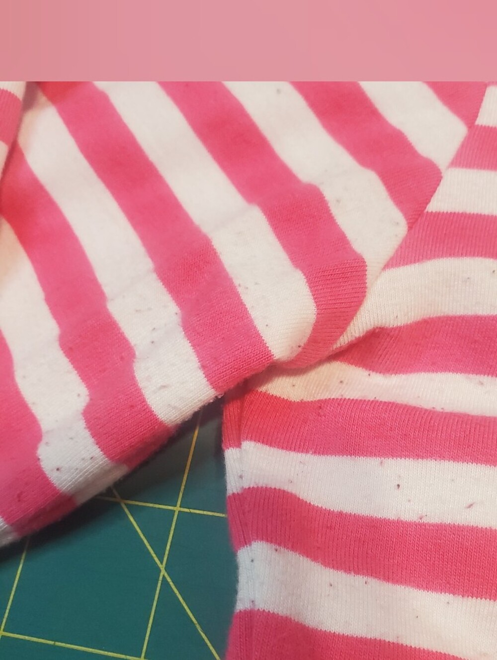 Vixen Bad Girl Pink & White Striped Shirt, Original Run. - Picture 3 of 7